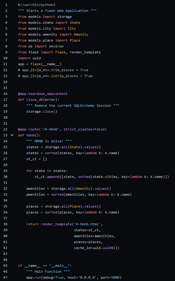Screenshot of Project